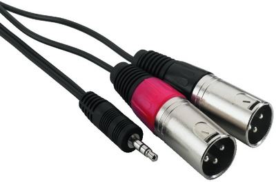 Monacor MCA-329P kabel audio 2xXLRm-jack 3,5